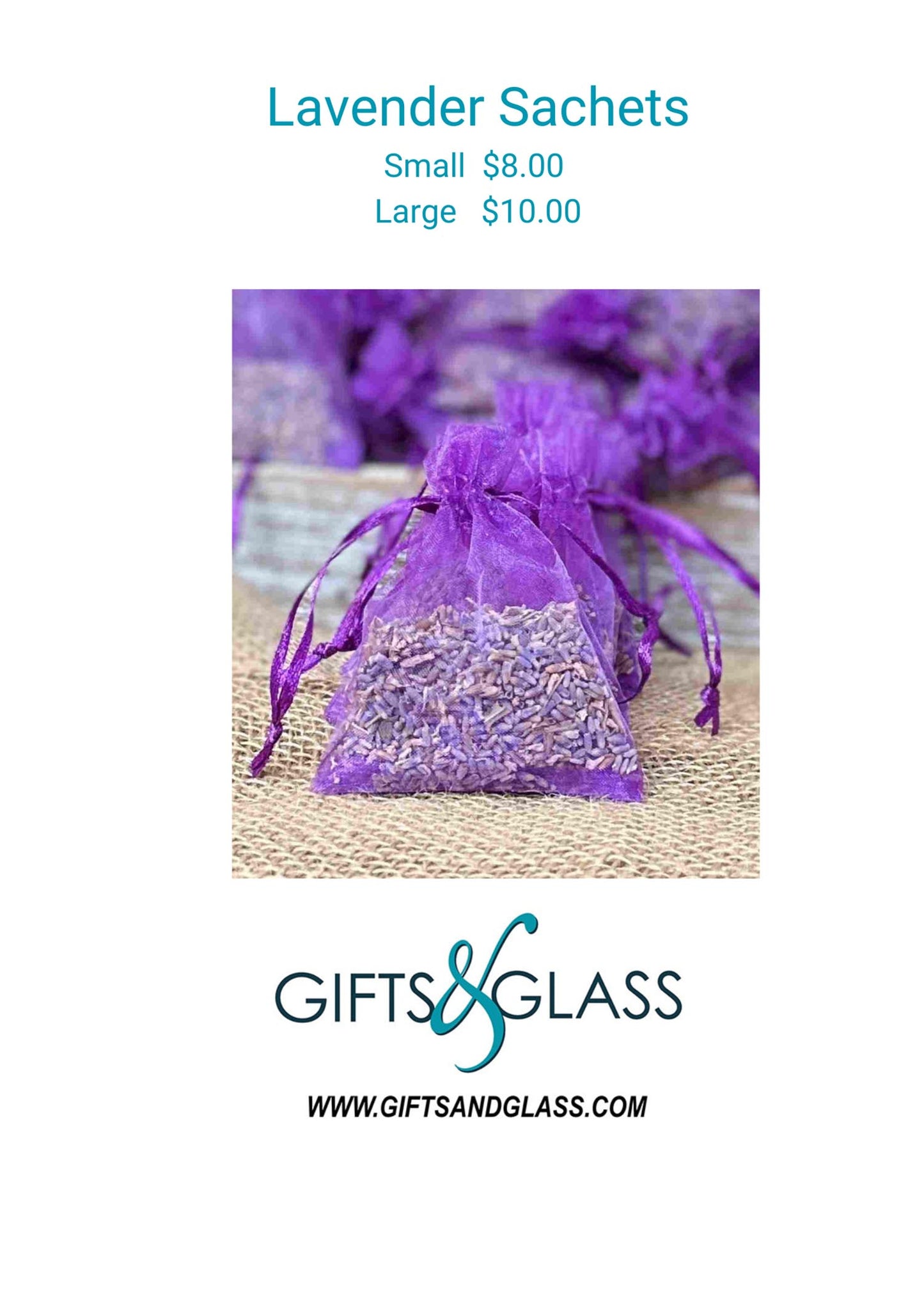 Lavender Sachets in Two Sizes