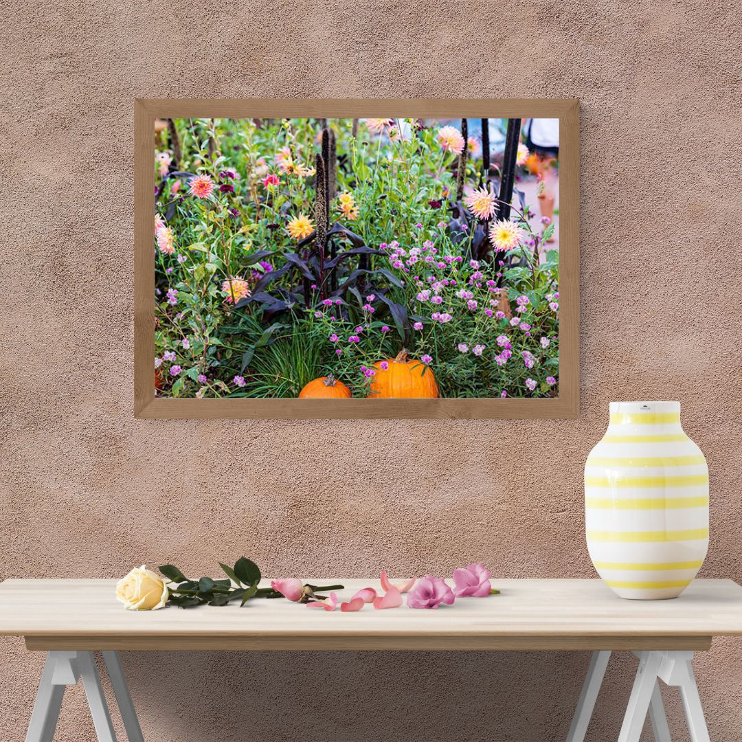 Pumpkins in the Garden -- Digital Downloadable & Printable