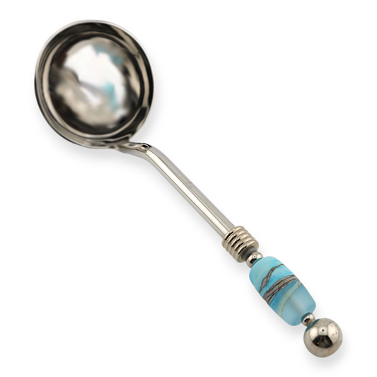 Handcrafted Glass Bead SMALL Stainless Steel Ladle