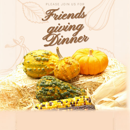 Downloadable and Printable Friendsgiving Invitation