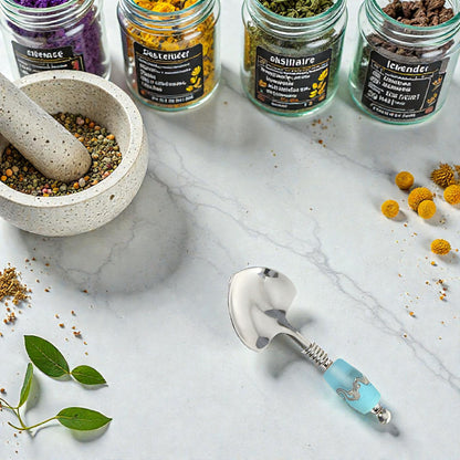 Handcrafted Glass Bead Small Heart Spoon