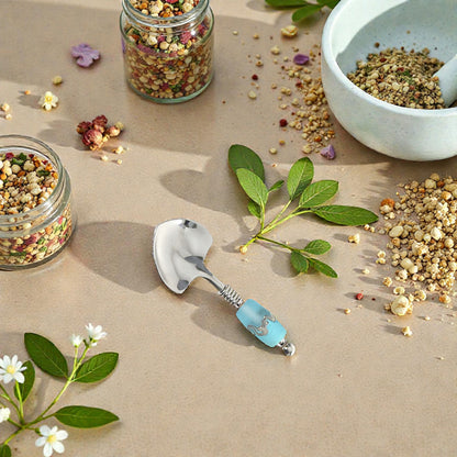 Handcrafted Glass Bead Small Heart Spoon