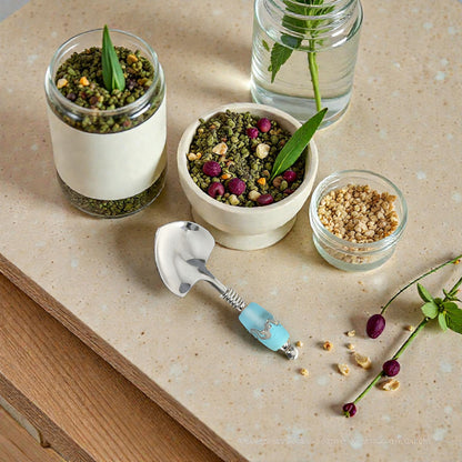 Handcrafted Glass Bead Small Heart Spoon